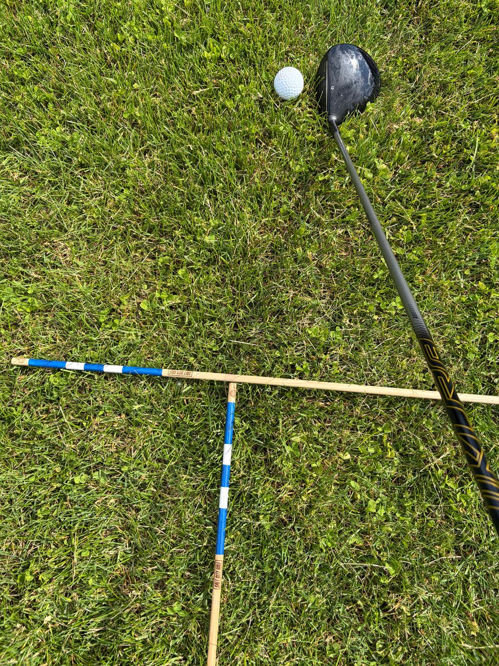 Salt City Golf - Customized Alignment Sticks - Hickory - Pair