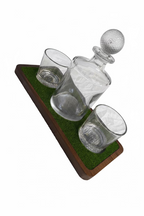 Luxury Golf Whiskey Glass & Decanter Set