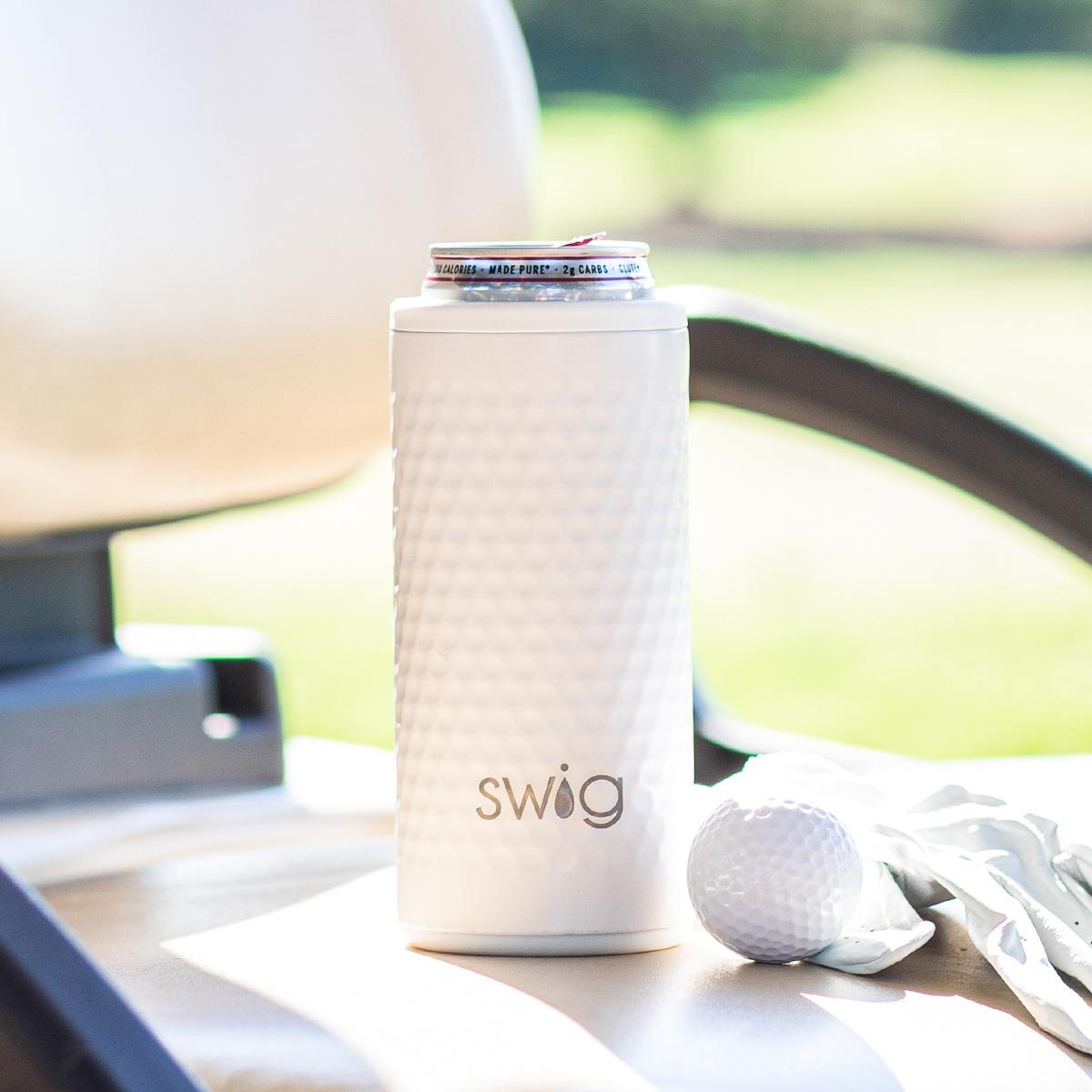 Swig - Golf Ball Skinny Can Cooler 12oz
