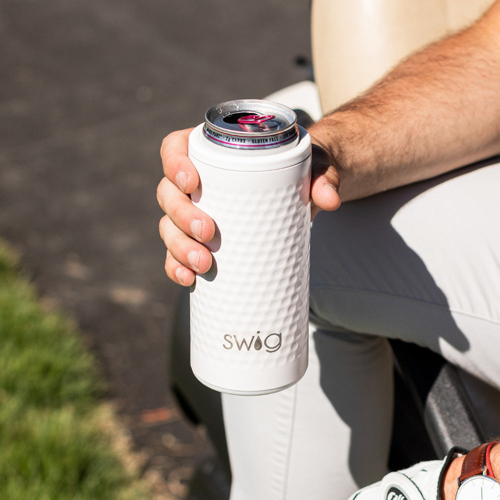 Swig - Golf Ball Skinny Can Cooler 12oz
