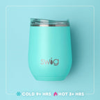 Swig - Golf Ball Stemless Wine Cup 12oz